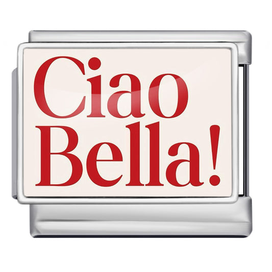 Charm Para Brazalete Italiano Ciao Bella! Plata / Oro