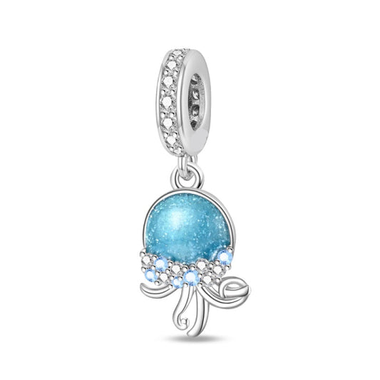 Charm Colgante Medusa Azul