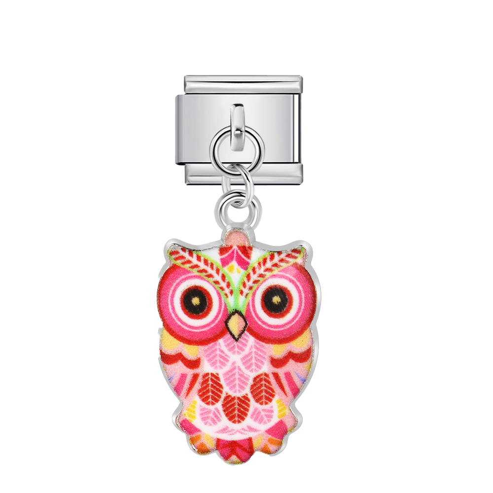 Charm Para Brazalete Italiano Búho Colgante