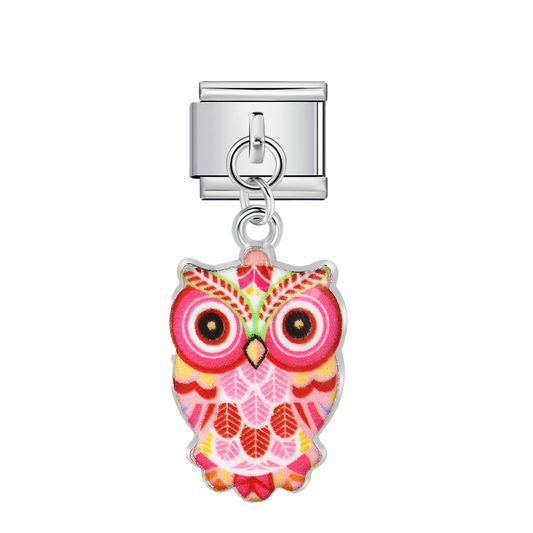 Charm Para Brazalete Italiano Búho Colgante