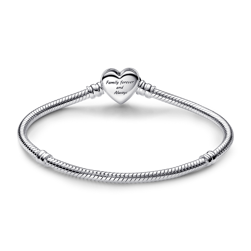 Brazalete Con Broche Corazón Infinito Centelleante