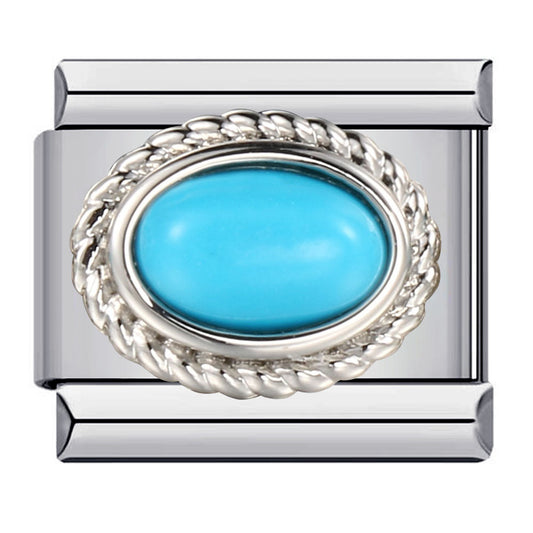 Charm Para Brazalete Italiano Piedra Preciosa