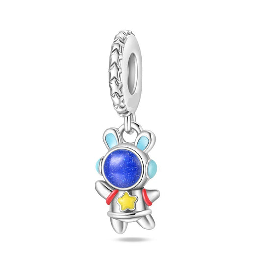 Charm Colgante De Conejo Cósmico / Glow In The Dark
