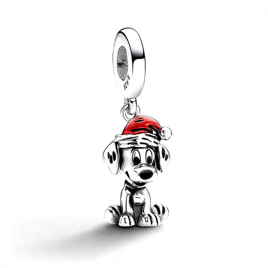 Charm Colgante Sabueso Navideño