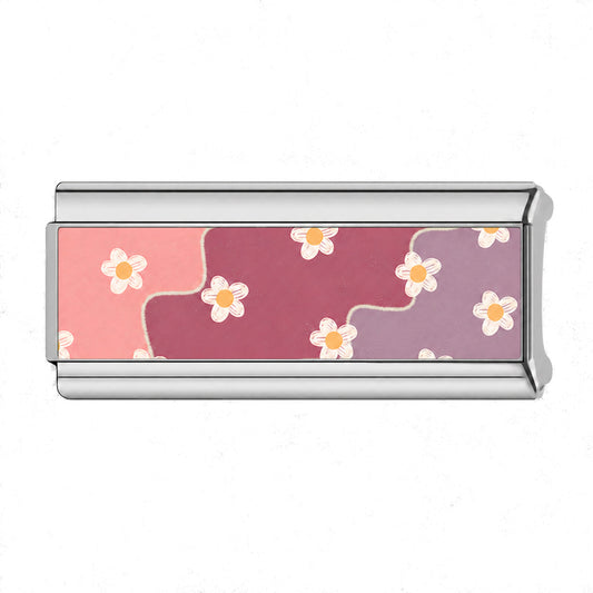Charm Para Brazalete Italiano Doble Olas De Primavera
