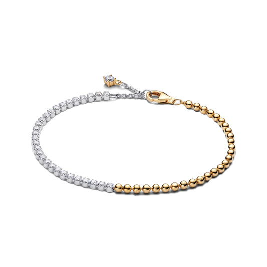 Brazalete Cadena Perlas y Zirconias