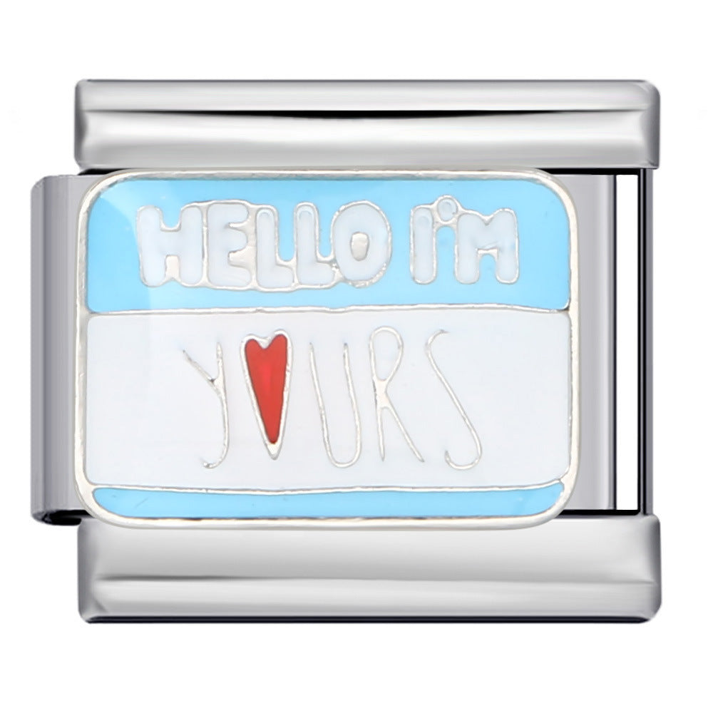 Charm Para Brazalete Italiano Hello I'm Yours