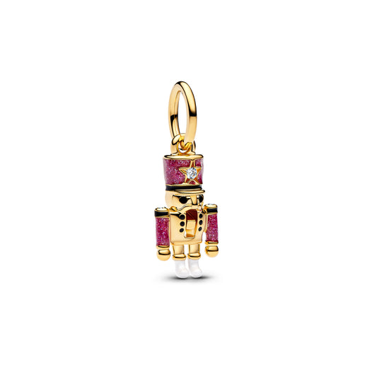 Charm Colgante De Cascanueces Dorado De Navidad