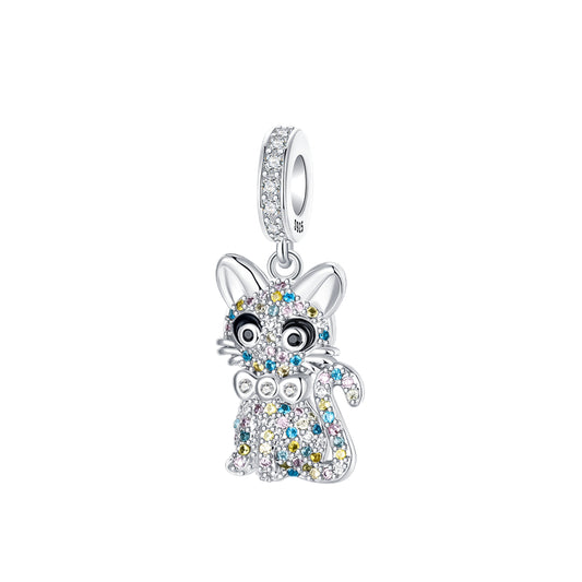 Charm Colgante Gatito Brillante