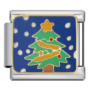 Charm Para Brazalete Italiano Árbol Navideño