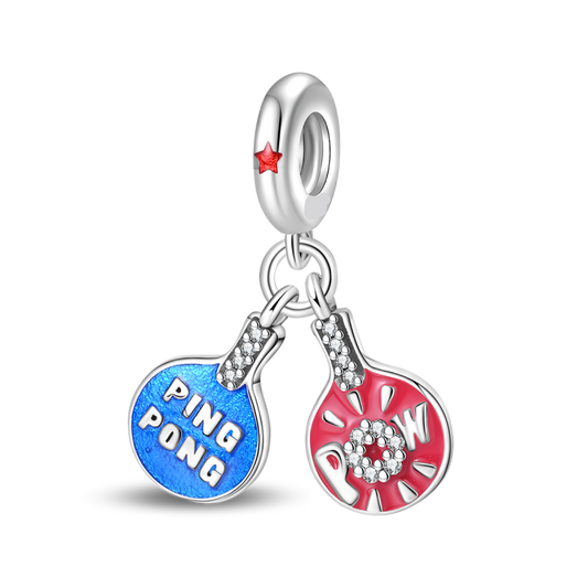 Charm Colgante Doble Ping Pong