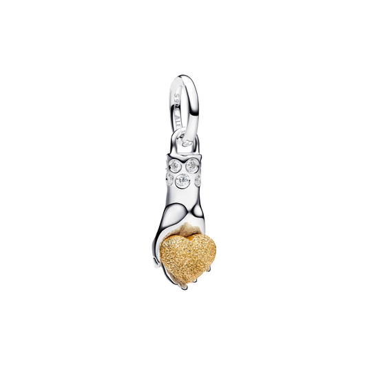 Charm Colgante Mano Con Corazón