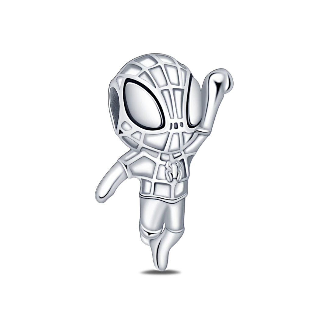 Charm Spiderman Plata / Rojo De Marvel®