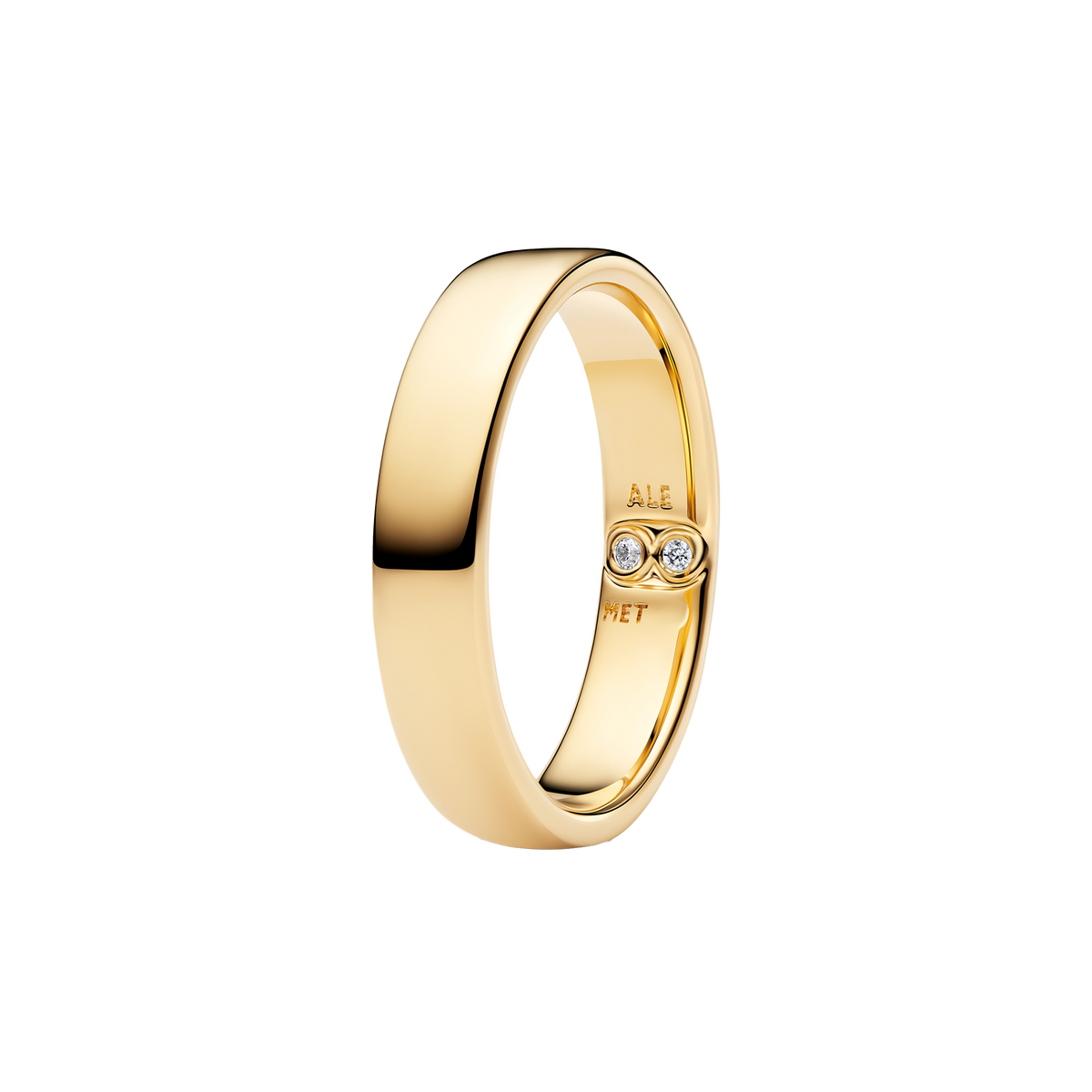 Anillo Banda Infinito Pavé