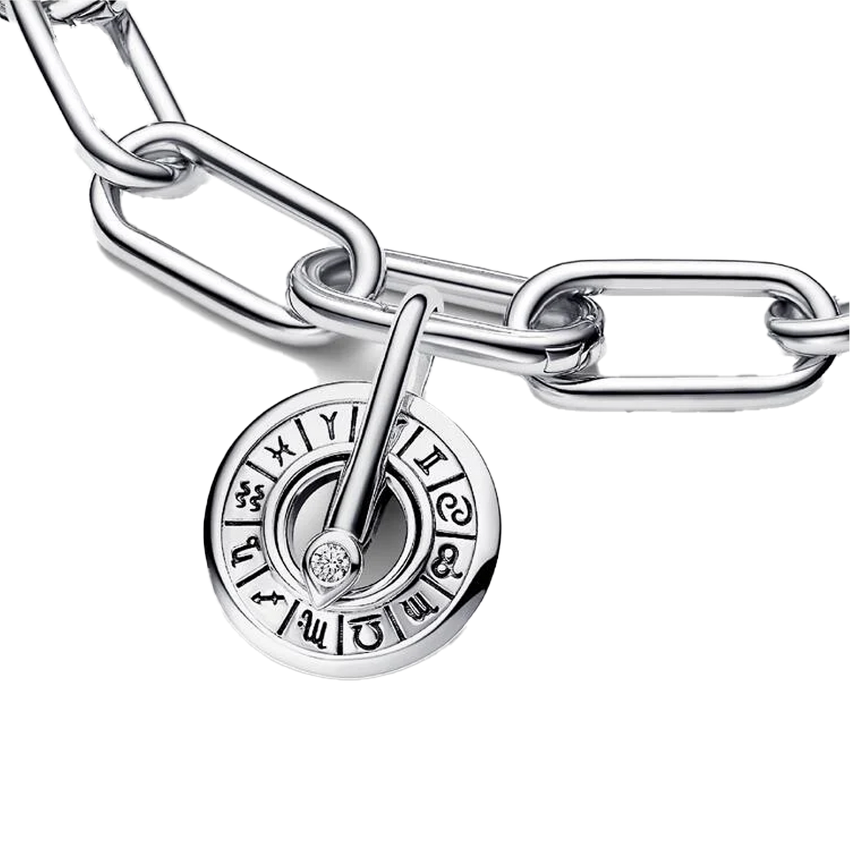 Charm Colgante Medallón Rueda Zodiacal