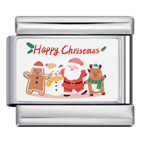 Charm Para Brazalete Italiano Happy Christmas