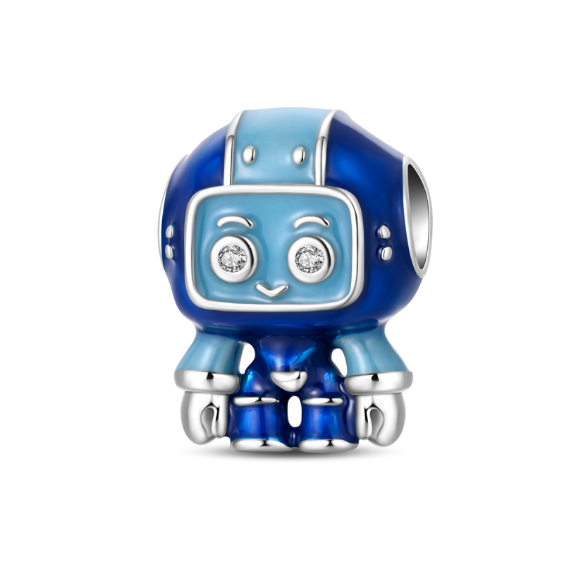 Charm Pequeño Robot Azul