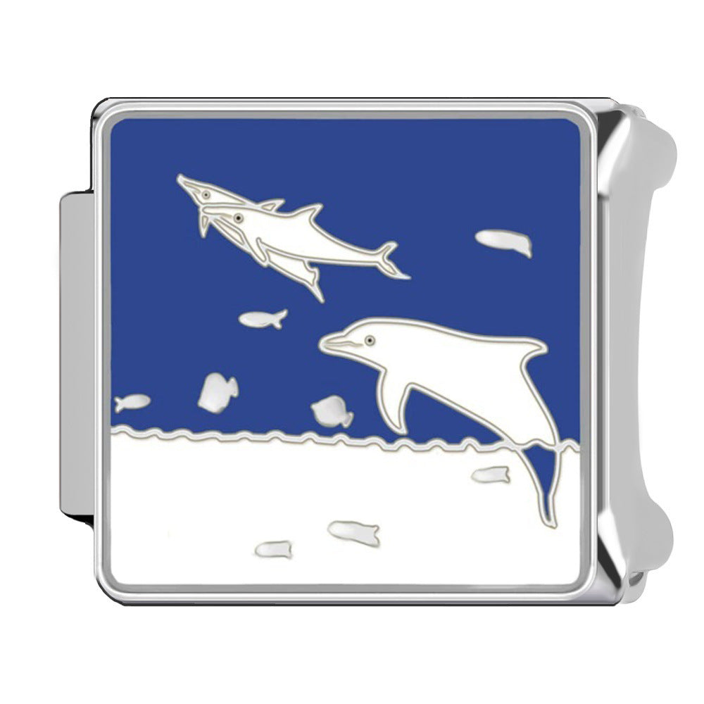 Charm Para Brazalete Italiano Delfines