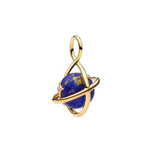 Charm Colgante Planeta Azul Infinito
