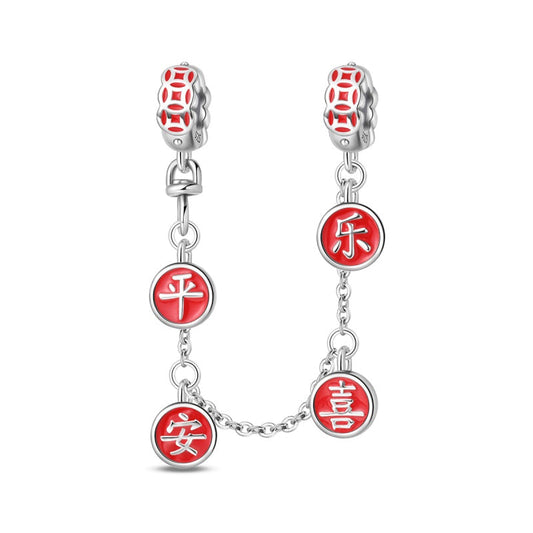 Charm Cadena De Seguridad De Bendición De Símbolos