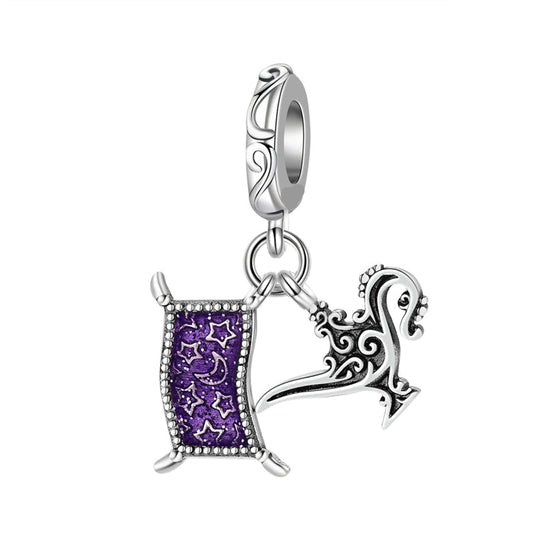 Charm Colgante Doble Alfombra Y Lampara Mágica De Aladdin De Disney®
