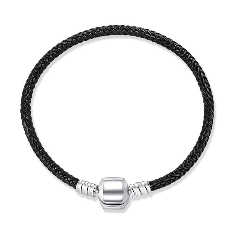 Brazalete De Acero Con Broche De Barril