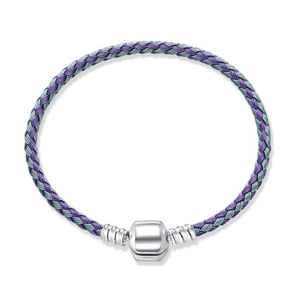 Brazalete De Acero Con Broche De Barril