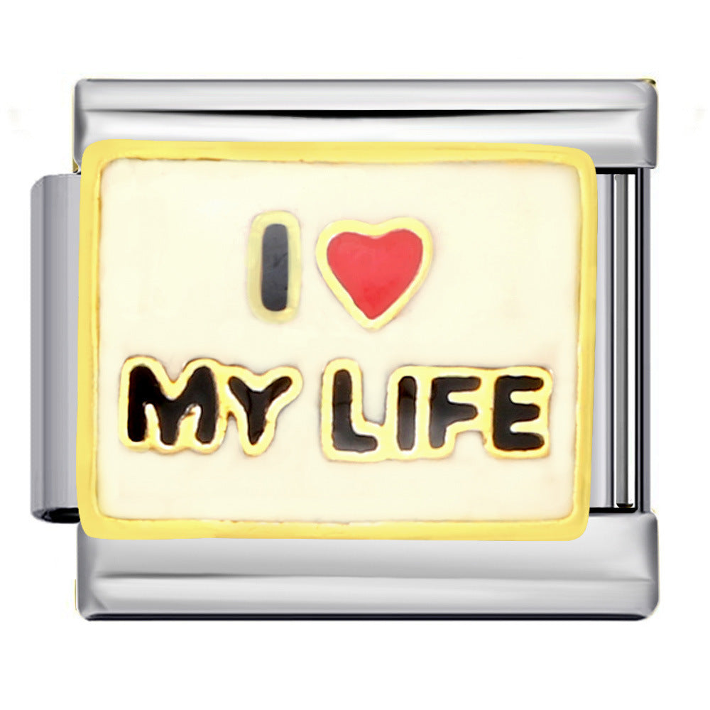 Charm Para Brazalete Italiano I Love My Life