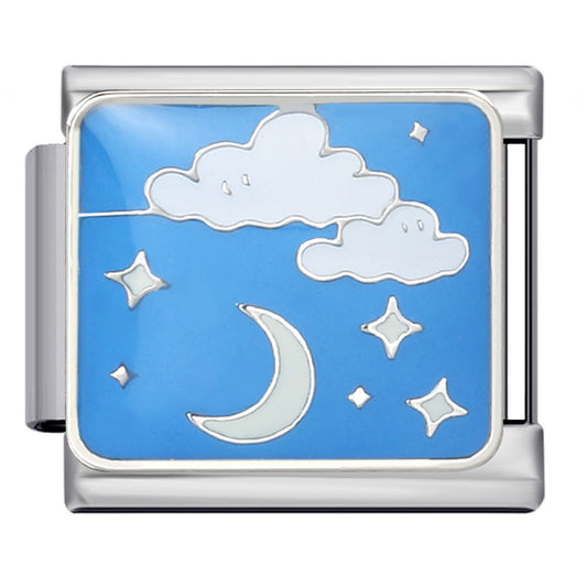 Charm Para Brazalete Italiano Noche Estrellada