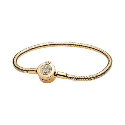 Brazalete Broche Corona "O" Resplandeciente