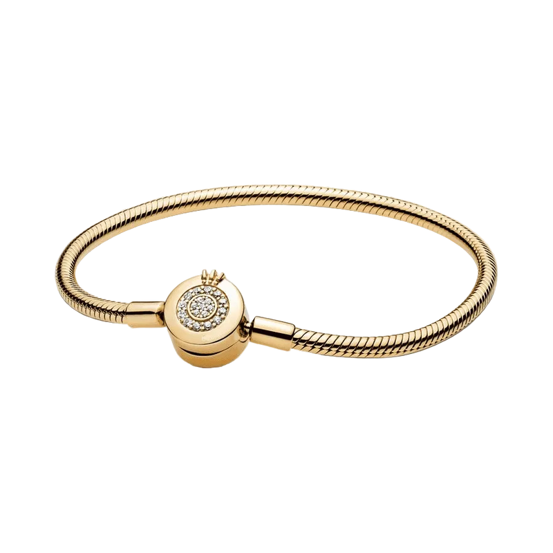 Brazalete Broche Corona "O" Resplandeciente