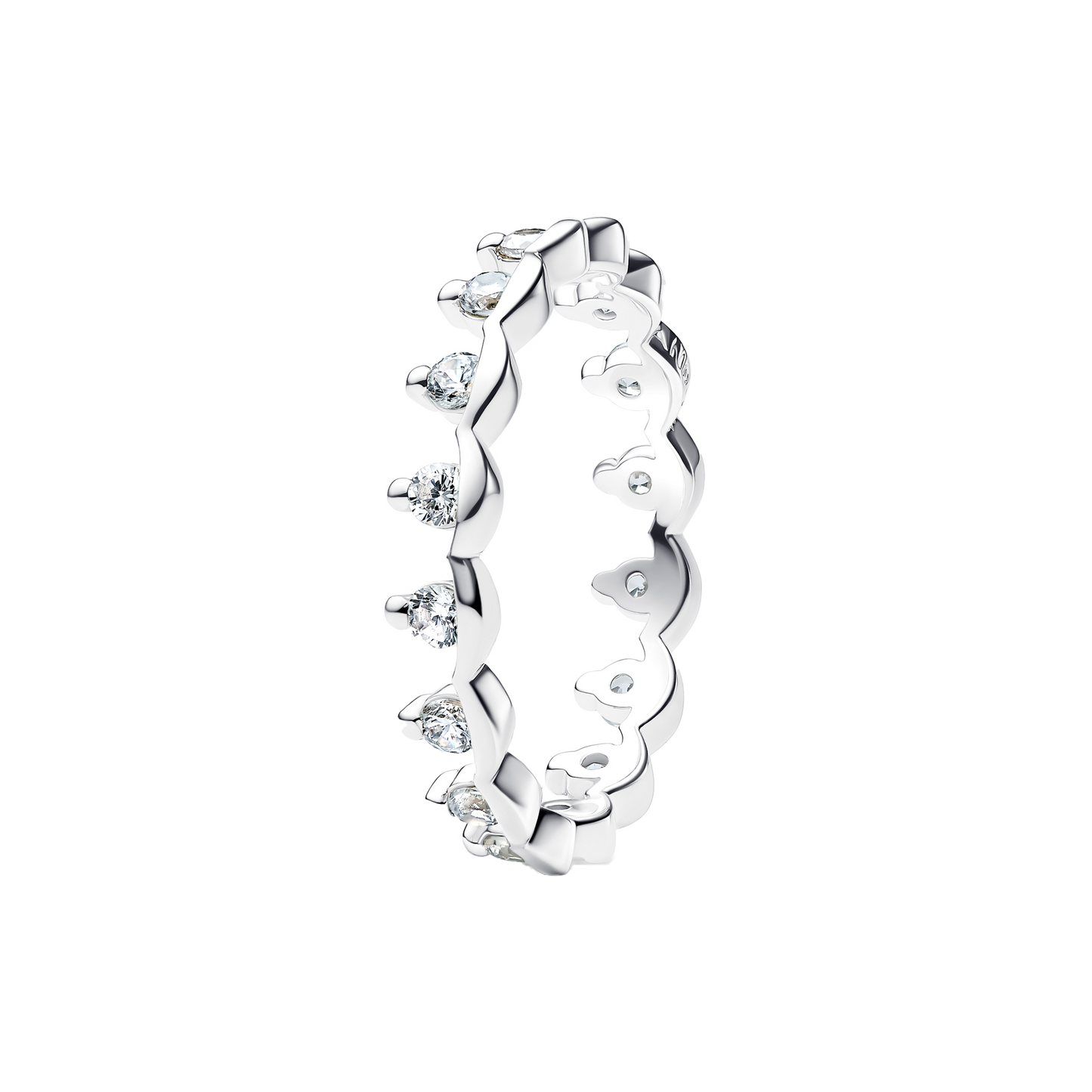 Anillo Trenzado Pavé