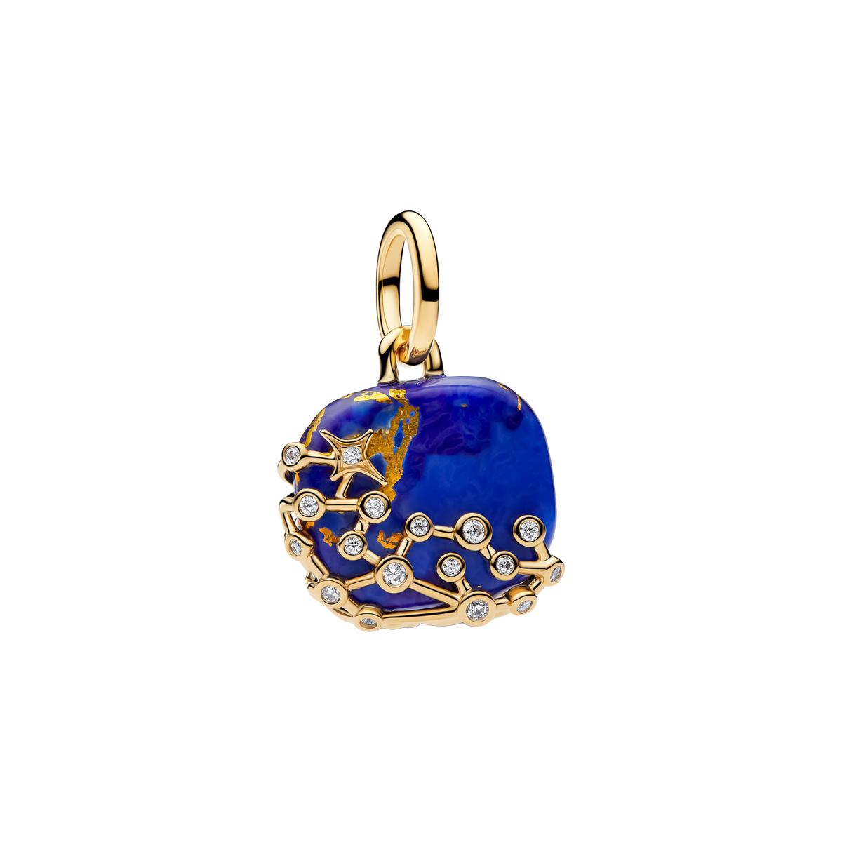 Charm Colgante Constelación Azul Dorado