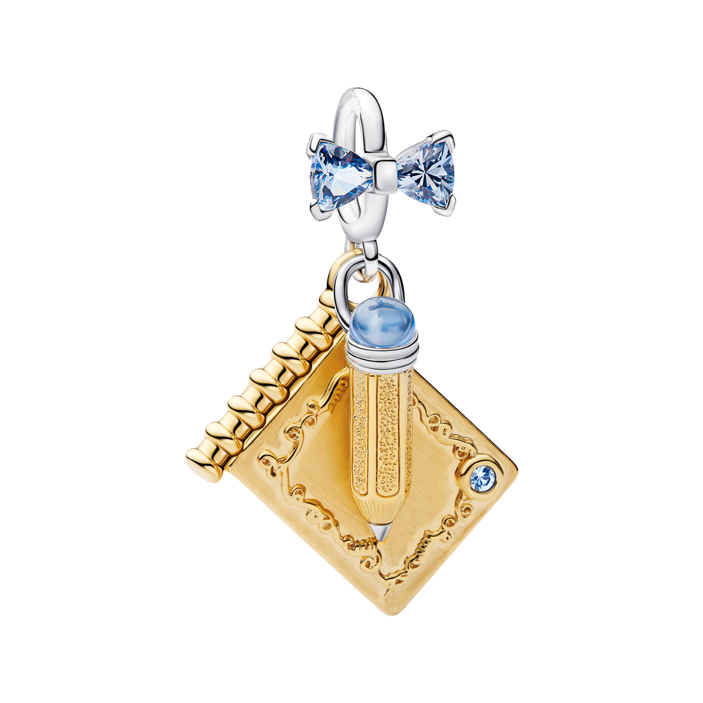 Charm Colgante Lápiz y Tarjeta De Baile De Bridgerton