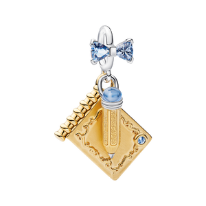 Charm Colgante Lápiz y Tarjeta De Baile De Bridgerton
