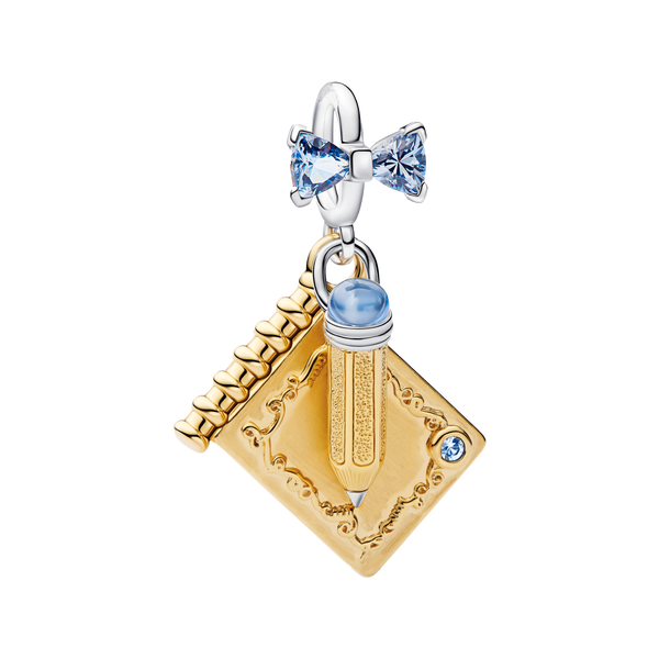 Charm Colgante Lápiz y Tarjeta De Baile De Bridgerton