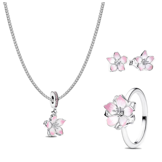 Fan Set Flor De Cerezo