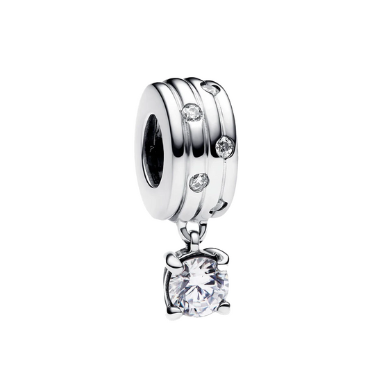 Charm Colgante Separador Con Diamante