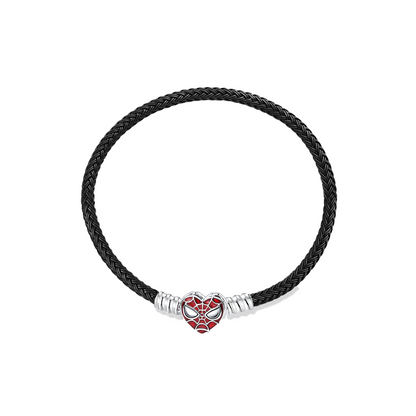 Brazalete De Acero Con Broche De Máscara de Spiderman De Marvel®