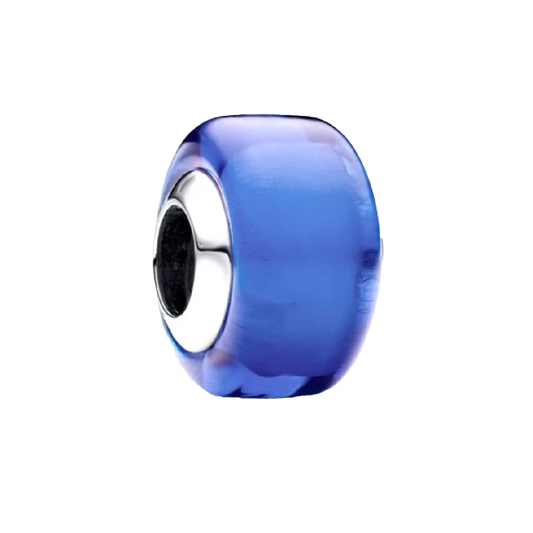 Charm Separador Cristal Murano Azul / Blanco / Rosa / Verde / Negro
