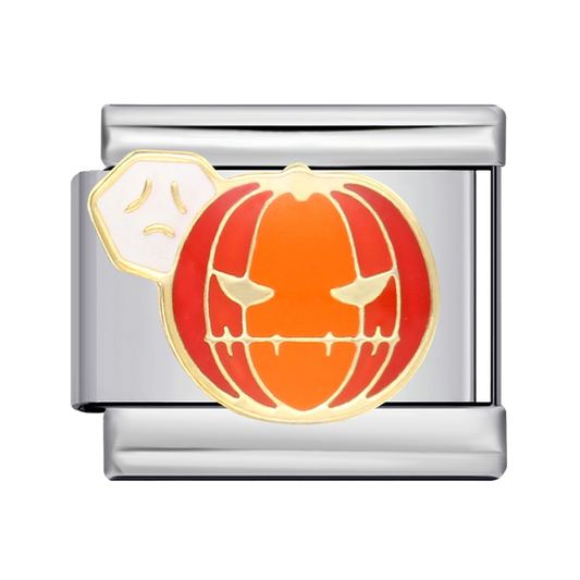 Charm Para Brazalete Italiano Calabaza Naranja