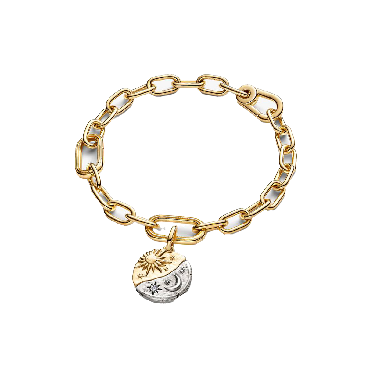 Charm Colgante Medallón Sol Y Luna