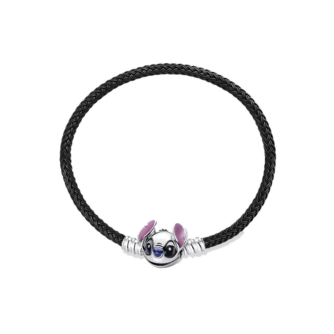 Brazalete De Acero Con Broche De Stitch De Lilo & Stitch De Disney®