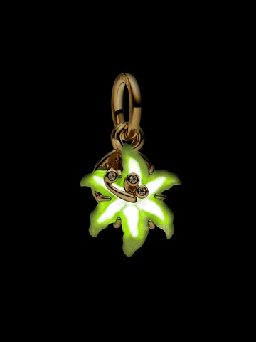 Charm Colgante Flor Enredados De Disney® / Glow In The Dark