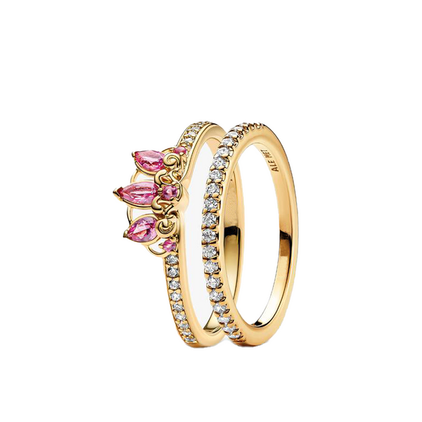 Set Anillos Tiara De Princesa Rapunzel De Disney®