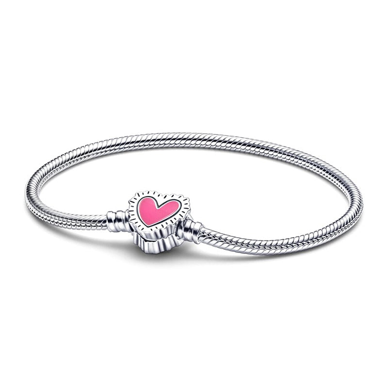 Brazalete Con Broche De Corazón Arte Pop