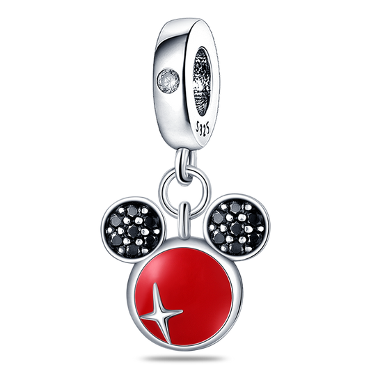 Charm Colgante Mickey / Minnie Mouse Rojo De Disney®