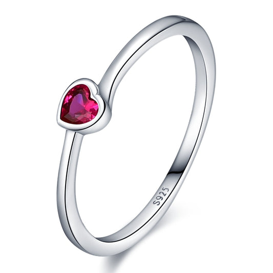 Anillo Corazón Rubí