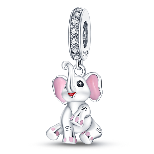 Charm Colgante De Elefante Tierno