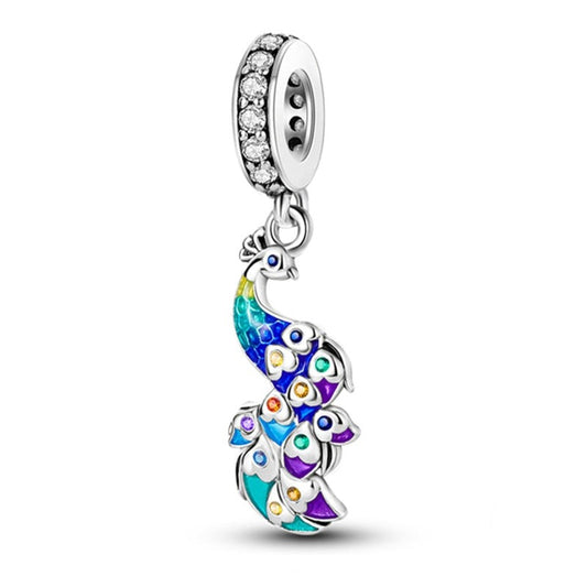 Charm Colgante Pavo Real